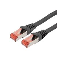 L-COM TRD626ASUF-BLK-05F ENET CORD, CAT6A, RJ45 PLUG-PLUG, 0.5