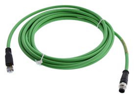 MOLEX 130048-0348 SENSOR CORD, 4P M12 PLUG-RJ45 PLUG, 6.6