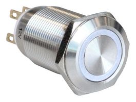 ARCOLECTRIC / BULGIN LIMITED MPI005R28LSWH12 ANTI VANDAL SW, SPDT, 5A, 24V/125V, WHT