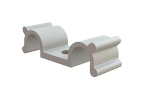 ESSENTRA COMPONENTS DHURCS-3-01 CABLE CLAMP-DUAL, SCREW, NYLON/NATURAL