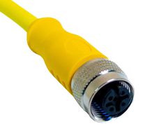 MUELLER ELECTRIC C3C01M010 M12 CORDSET, 3-POSITION FEMALE STRAIGHT TO OPEN END, 18 AWG, 10M 68AK2064