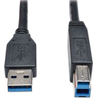 EATON TRIPP LITE U322-010-BK USB CABLE, 3.0 TYPE A-TYPE B PLUG, 10FT