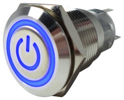 MULTICOMP PRO MP-PB7-03LB22CFPB12V. ANTIVANDAL SW, SPDT, 5A, 250V, PANEL