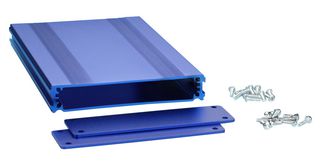 BOX ENCLOSURES B2S-160BL ENCLOSURE, ELECTRONIC, ALUMINIUM, BLUE