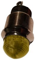 DIALIGHT 630-3704-304F PANEL INDICATOR, YELLOW, 1.18", 24VDC