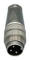 NORCOMP 878-003-103RKT1 CIRCULAR CONNECTOR, PLUG, 3POS, SOLDER