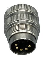 NORCOMP 878-006-103RLS1 CIRCULAR CONNECTOR, PLUG, 6POS, SOLDER