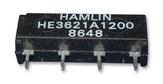 LITTELFUSE HE3621A1200 RELAY, REED, SPST-NO, 200V, 0.5A, THT
