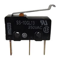 OMRON INDUSTRIAL AUTOMATION SS-10GL13 MICROSWITCH, SPDT, 10.1A, 250VAC, 1.47N