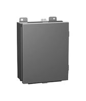 HAMMOND 1414N4PHO10 N4 J BOX, HINGE COVER W/PANEL,16X14X10, STEEL, GRAY