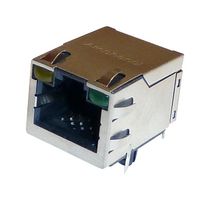 AMPHENOL COMMUNICATIONS SOLUTIONS RJE5918854A1 RJ45 CONN, R/A JACK, 8P8C, 1PORT, TH