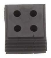 WEIDMULLER 2583580000. CABLE GROMMET, OPEN, TPE, BLACK