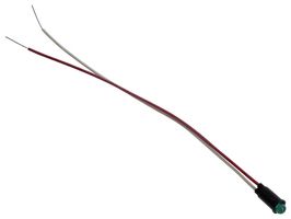 VCC / VISUAL COMMUNICATIONS COMPANY 5102H5-5V PANEL MOUNT INDICATOR, LED, 6.35MM, GREE