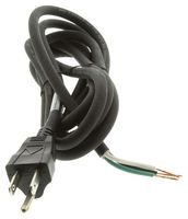 VOLEX 17409 10 B1 POWER CORD, NEMA5-15P, 8FT, 10A, BLACK