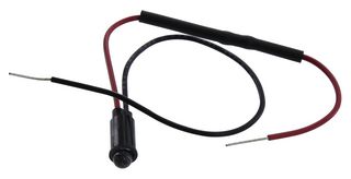 DIALIGHT 559-6104-003F PANEL INDICATOR, 6.35MM, RED, 24VDC