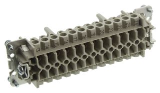 WIELAND ELECTRIC 70.300.2440.0 RECTANGULAR INSERT, RECEPTACLE, 24+PE PO