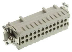 HARTING 09330242702 RECTANGULAR HAN INSERT, FEM, 24WAY CRIMP