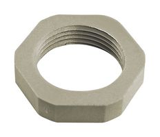 ALTECH 7211 495 GLAND LOCKNUT, NYL 6, BLK, 3/8" NPT THK