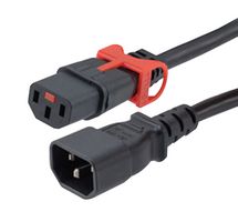 L-COM C13LPC14-10-3F POWER CORD, IEC C13-IEC C14, 3 , 10A