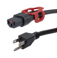 L-COM C13LPN515P-15-3F POWER CORD, NEMA 5-15P-IEC C13, 3 , 15A