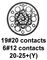 CINCH CONNECTIVITY SOLUTIONS CN1021A20G25S8Y040
