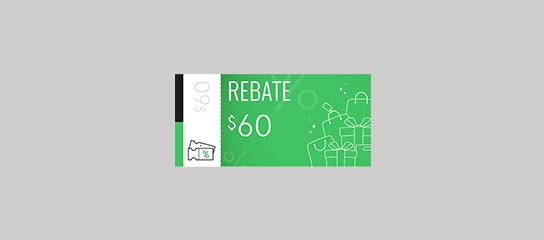 Spend US $1000 to get US $60 rebate